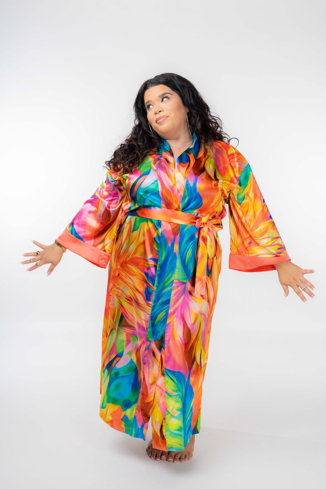 Hues Of Harmony - Kimono Robe – Parke Avenue Hues Of Harmony - Kimono Robe – Parke Avenue